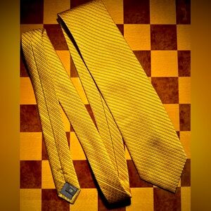 Daniel De Fasson Studio Silk Tie – Yellow & Purple Stripes colorful classic